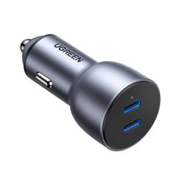   UGREEN CD213 autós töltő 2 Type-C aljzat (36W, PD gyorstöltő 4.0) SÖTÉTSZÜRKE