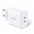 UGREEN CD243 hálózati töltő 2 Type-C aljzat (40W, PD gyorstöltő 3.0) FEHÉR