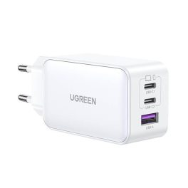 UGREEN CD244 hálózati töltő 2 Type-C/USB aljzat (65W, GaN, PD gyorstöltő 4.0) FEHÉR   UGREEN CD244 hálózati töltő 2 Type-C/USB aljzat (65W, GaN, PD gyorstöltő 4.0) FEHÉR
