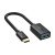 UGREEN US154 adapter kábel (USB aljzat - Type-C, OTG, 15cm) FEKETE