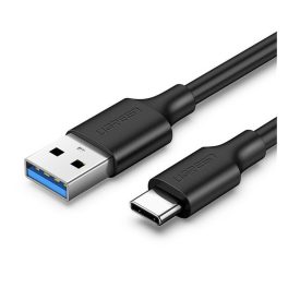   UGREEN US184 adatkábel (USB - Type-C, 3A, gyorstöltő, 50cm) FEKETE