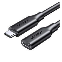 UGREEN US353 adatkábel hosszabbító (Type-C aljzat - Type-C, 100W, 4K, 100cm) FEKETE   UGREEN US353 adatkábel hosszabbító (Type-C aljzat - Type-C, 100W, 4K, 100cm) FEKETE