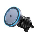 UGREEN W708 autós tartó (szellőzőre, 360°, 15W, wireless, mágneses, gyorstöltő, Qi2) FEKETE