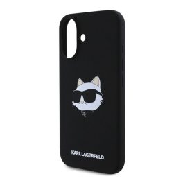   KARL LAGERFELD LIQUID SILICONE CHOUPETTE HEAD MAGSAFE szilikon telefonvédő (ütésállóság, MagSafe) FEKETE