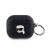 KARL LAGERFELD PU EMBOSSED KARL HEAD szilikon tok (ütésállóság, karabíner) FEKETE Apple AirPods 3