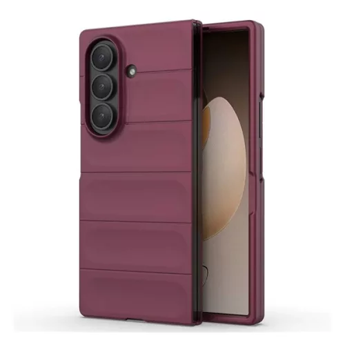 Szilikon telefonvédő (ütésállóság, kameravédő, 3D) BORDÓ