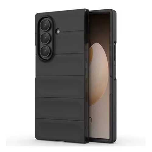 Szilikon telefonvédő (ütésállóság, kameravédő, 3D) FEKETE