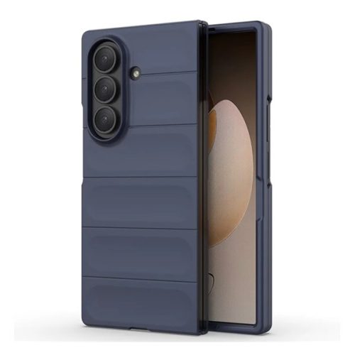 Szilikon telefonvédő (ütésállóság, kameravédő, 3D) SÖTÉTKÉK