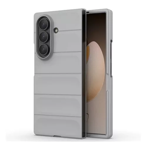 Szilikon telefonvédő (ütésállóság, kameravédő, 3D) VILÁGOSSZÜRKE