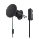 BASEUS CW01 autós tartó (szellőzőre, 15W, wireless, mágneses + autós töltő USB aljzat) FEKETE