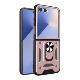   Defender szilikon telefonvédő (ütésállóság, tartógyűrű, kameravédő) ROZÉARANY