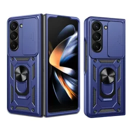   Defender szilikon telefonvédő (ütésállóság, tartógyűrű, kameravédő) SÖTÉTKÉK