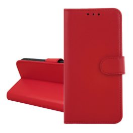 Tok álló, bőr hatású (FLIP, oldalra nyíló, kártyazseb, asztali tartó) PIROS   Tok álló, bőr hatású (FLIP, oldalra nyíló, kártyazseb, asztali tartó) PIROS