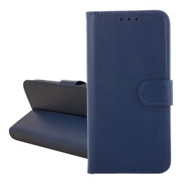 Tok álló, bőr hatású (FLIP, oldalra nyíló, kártyazseb, asztali tartó) SÖTÉTKÉK   Tok álló, bőr hatású (FLIP, oldalra nyíló, kártyazseb, asztali tartó) SÖTÉTKÉK