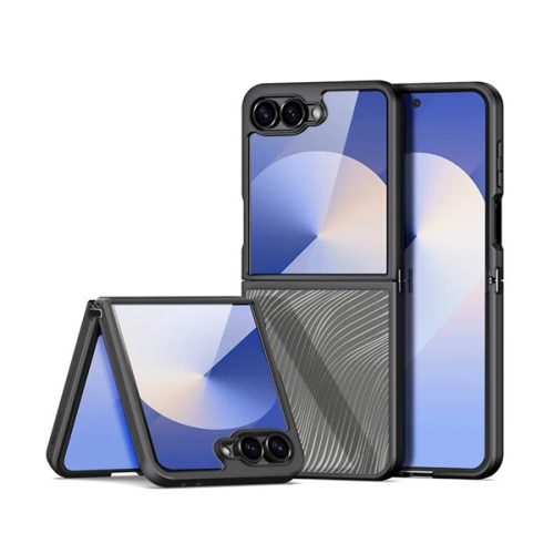 DUX DUCIS AIMO szilikon telefonvédő (ütésállóság, kameravédő, matt, hullám) FEKETE