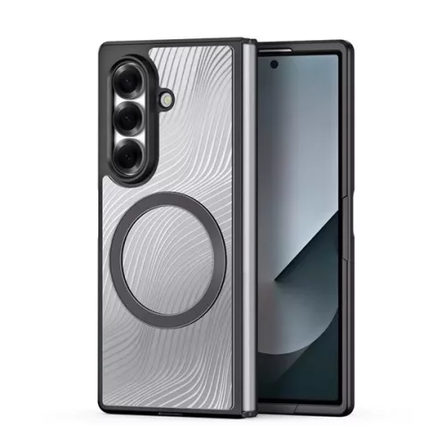DUX DUCIS AIMO szilikon telefonvédő (ütésállóság, kameravédő, mágneses, hullám) FEKETE