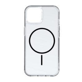 Szilikon telefonvédő (ultravékony, műanyag hátlap, MagSafe, légpárnás sarok) FEKETE   Szilikon telefonvédő (ultravékony, műanyag hátlap, MagSafe, légpárnás sarok) FEKETE