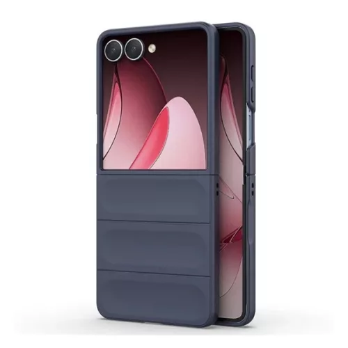 Műanyag telefonvédő (ütésállóság, kameravédő, 3D) SÖTÉTKÉK