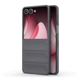   Műanyag telefonvédő (ütésállóság, kameravédő, 3D) SÖTÉTSZÜRKE