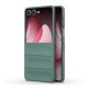Műanyag telefonvédő (ütésállóság, kameravédő, 3D) SÖTÉTZÖLD