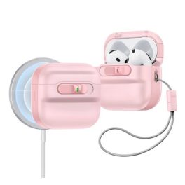   ESR PULSE HALOLOCK műanyag tok (ütésállóság, kézpánt, MagSafe) RÓZSASZÍN Apple AirPods 4