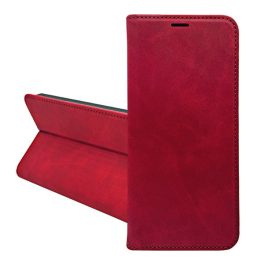 Tok álló, bőr hatású (FLIP, oldalra nyíló, asztali tartó, kártyazseb, prémium) PIROS   Tok álló, bőr hatású (FLIP, oldalra nyíló, asztali tartó, kártyazseb, prémium) PIROS