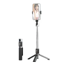   USAMS ZB324 Mini szelfibot (tripod állvány, állítható, bluetooth távkioldó, 20-100cm, 4.7-7" méret) FEKETE