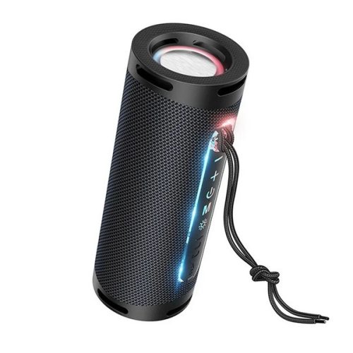 HOCO HC9 bluetooth hordozható hangszóró (v5.1, 10W, FM rádió, kártyaolvasó, AUX, LED jelzés) FEKETE