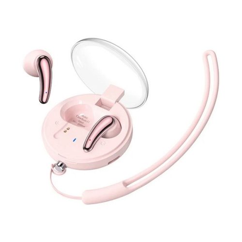 REMAX CLEARBUDS bluetooth fülhallgató SZTEREO (v5.3, TWS, mikrofon, zajszűrő + töltőtok) RÓZSASZÍN