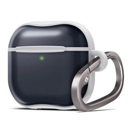   SPIGEN CLASSIC C1 szilikon tok (karabíner) SÖTÉTSZÜRKE Apple AirPods 4