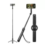 SPIGEN S580W szelfibot (univerzális, tripod állvány, állítható, bluetooth távkioldó, mágneses, 25-120cm) FEKETE