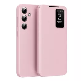   Tok álló (aktív FLIP, oldalra nyíló, Smart View Cover) RÓZSASZÍN