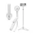 SPIGEN S571W szelfibot (univerzális, tripod állvány, állítható, bluetooth távkioldó, mágneses, 16.7-74cm) BÉZS