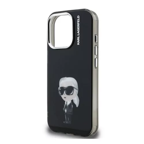 KARL LAGERFELD IML AQUARELLE KARL szilikon telefonvédő (ütésállóság, kameravédő) FEKETE