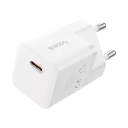   BASEUS GaN5 MINI 1C hálózati töltő Type-C aljzat (25W, PD gyorstöltő, GaN5) FEHÉR