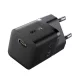 BASEUS GaN5 MINI 1C hálózati töltő Type-C aljzat (25W, PD gyorstöltő, GaN5) FEKETE