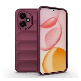   Szilikon telefonvédő (ütésállóság, kameravédő, 3D) BORDÓ