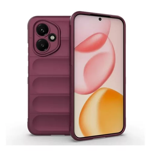 Szilikon telefonvédő (ütésállóság, kameravédő, 3D) BORDÓ