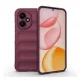 Szilikon telefonvédő (ütésállóság, kameravédő, 3D) BORDÓ