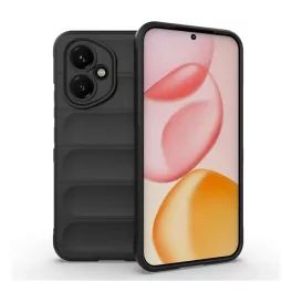   Szilikon telefonvédő (ütésállóság, kameravédő, 3D) FEKETE