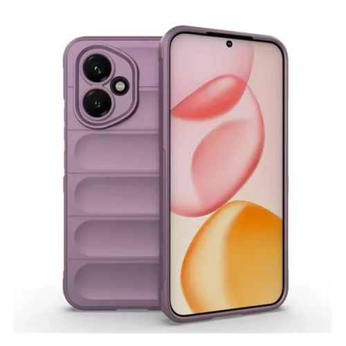 Szilikon telefonvédő (ütésállóság, kameravédő, 3D) LILA