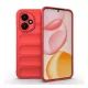 Szilikon telefonvédő (ütésállóság, kameravédő, 3D) PIROS