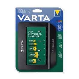   VARTA LCD UNIVERSAL MULTI CHARGER+ akkutöltő (240V, AAA/AA/C/D/9V elem kompatibilis, LED kijelző) FEKETE