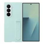 SAMSUNG szilikon telefonvédő (matt, kitámasztó + képernyővédő fólia) MENTA