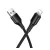 HOCO X120 adatkábel (USB - lightning, 2.4A, gyorstöltő, 100cm) FEKETE