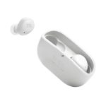 JBL VIBE BUDS bluetooth fülhallgató SZTEREO (v5.2, TWS, mikrofon, mélyhang kiemelés, IP54 + töltőtok) FEHÉR
