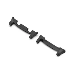   Óraszíj csatlakozó adapter (egyedi méret, 1 pár, átalakító, fém, 22mm) FEKETE