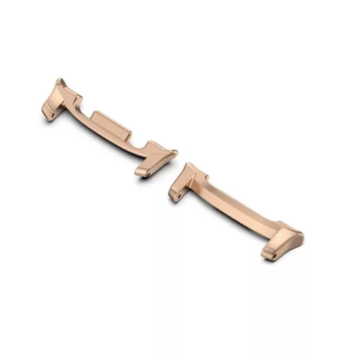 Óraszíj csatlakozó adapter (egyedi méret, 1 pár, átalakító, fém, 22mm) ROZÉARANY