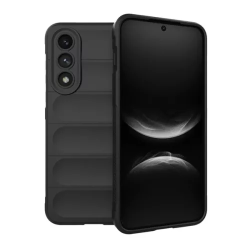 Szilikon telefonvédő (ütésállóság, kameravédő, 3D) FEKETE