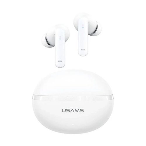 USAMS ECHO E02 bluetooth fülhallgató SZTEREO (v5.3, TWS, aktív zajszűrő + töltőtok) FEHÉR